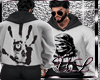 SWEATER BLKWHITE SKUL
