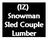(IZ) Snowman Sled Couple