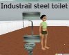 Industrail steel toilet