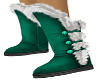 Green Boot White Fur {F}