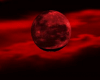 cielo con luna roja