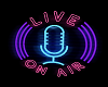 Live * on air * neon