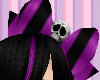 Skull bow Purple