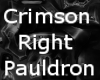 Crimson Right Pauldron