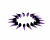 Blk Purple Neck Spikes