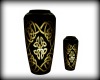 Blk Gold Celtic Vases