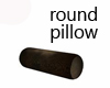 Dark Round Pillow