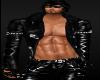 Tall Black Hair Leather Jacket Silver studs BOOTS Jeans Muscles 