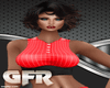 it girl red & blk outfit