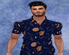 Navy Batik Shirt