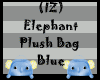(IZ) Elephant Plush Blue
