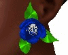 Blue Rose Earrings
