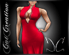 Red Satin Gown CC