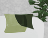 Green minimal pillow