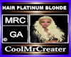 HAIR PLATINUM BLONDE