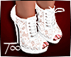 T• Antique White Heels