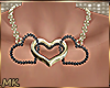 MK Gold Heart Necklace