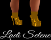 !LS Latex Gold Boots