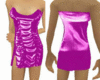 latex pink dress