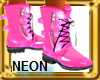 NEON PINK BOOTS
