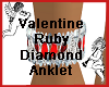 Valentine Ruby Anklet