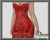 Gia Lace Gown Red