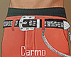Orange Cargos Flared