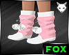 [FOX] Pink / White Boots