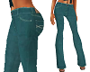 TF* Teal Western Jeans