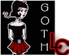 Goth Girl Sticker