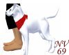 white pup w/ red bandana