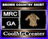 BROWN COUNTRY SHIRT