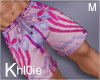 K pink sun beach shorts