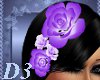 ~D3~Hair Flowers Purple