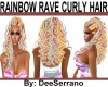 RAINBOW RAVE CURLY HAIR