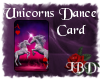 Unicorns Dance Card