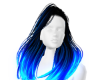 Amber Neon Blue Hair