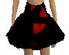 red valentine skirt
