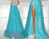 Teal Gown Train