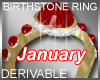 Birthstone Ring January