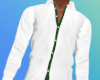 White/Green Trim Shirt