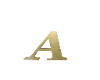 Letter A *Gold*