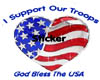 USA Heart Sticker