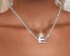 "E" Silver Necklaces