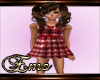 Kids red plaid dress