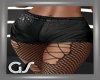 GS Black Leather Shorts