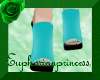 PVC Sandal Heels Aqua