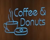 HM COFFEE DONUT NEON
