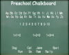 Preschool Chalkboard