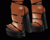 Black Knitted Heels